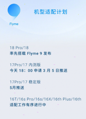 魅族16s升级flyme9稳定版时间？flyme安卓6.0适配计划-图2