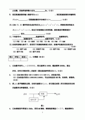 现代通信原理试卷（现代通信原理第二版）-图1