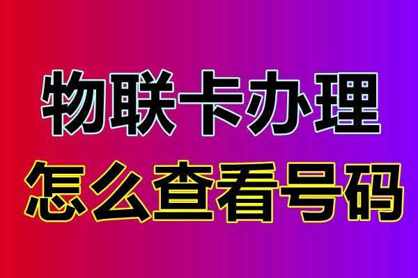 物联网号码在哪查看（物联号码在哪里）