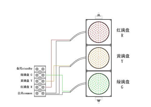 交通信号灯接线图解（交通信号灯接线图解大全）