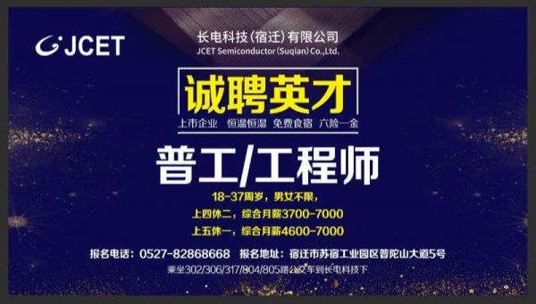 宿迁长光通信科技招聘（宿迁长电科技公司介绍）